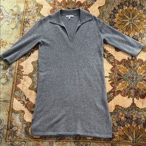 Cashmere shirt dress